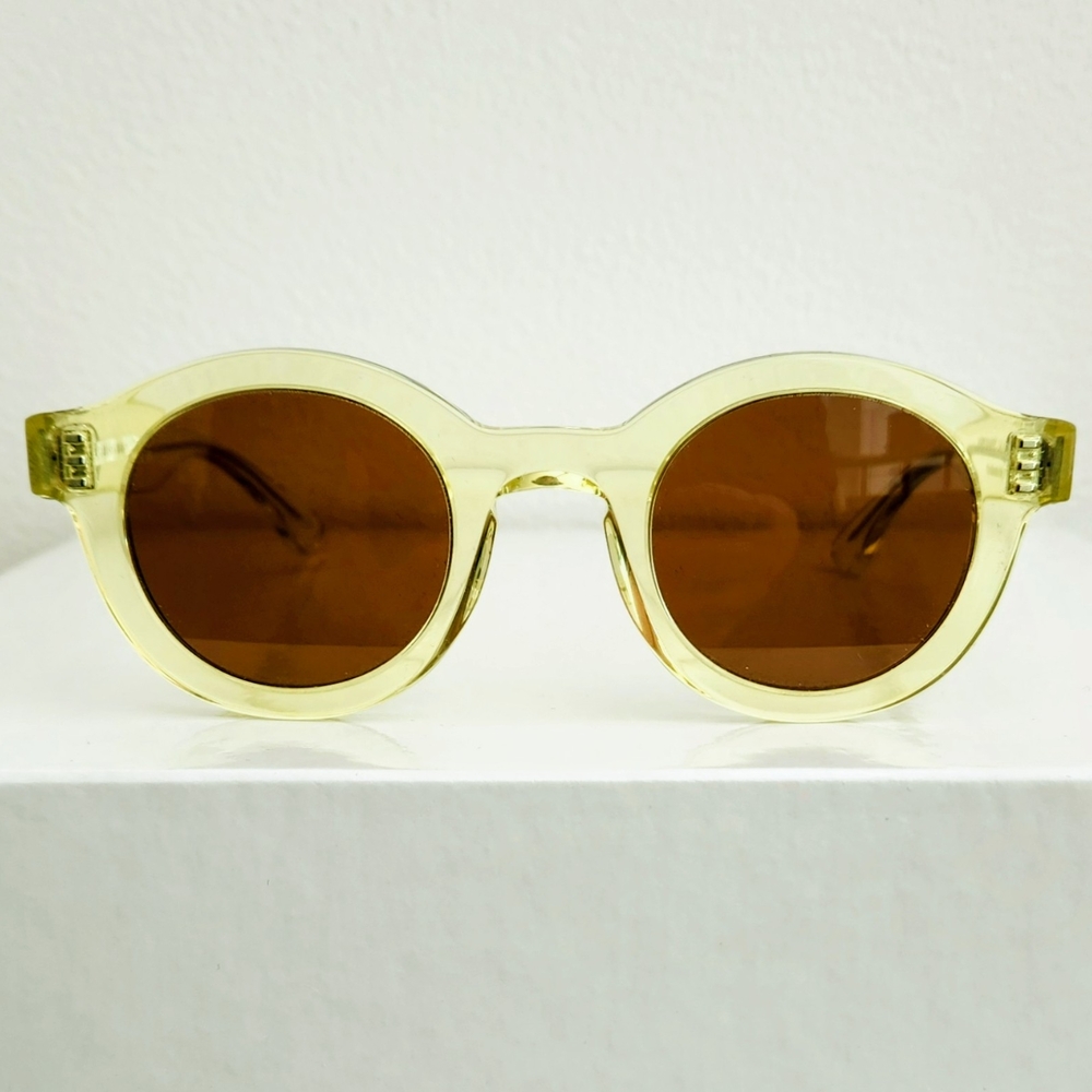 THIERRY LASRY Translucent Chartreuse Sunglasses